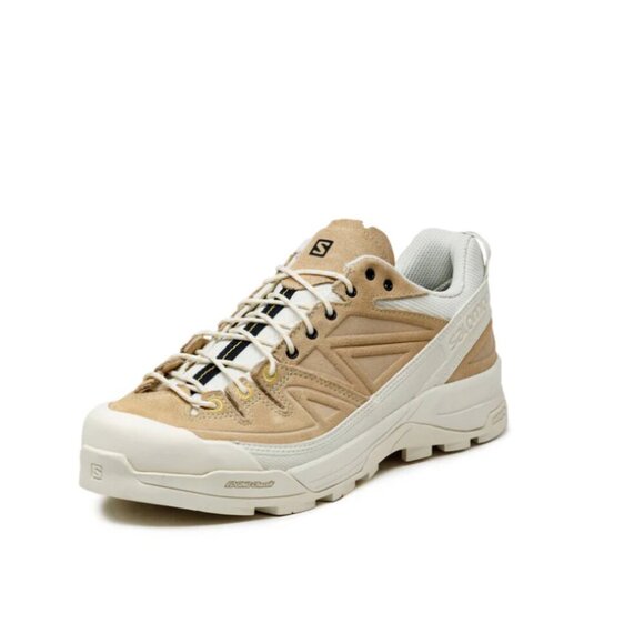 Salomon X-Alp Leather Vanilla Ice Tan Sneakers 7.5 shoes mens white - Picture 1 of 11